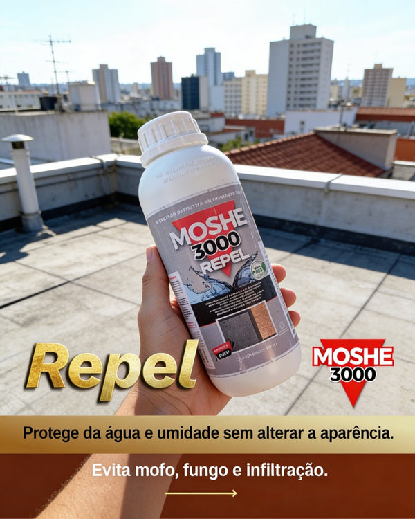 Impermeabilizante MOSHE 3000 REPEL para Superfícies Porosas Hidrorrepelente
